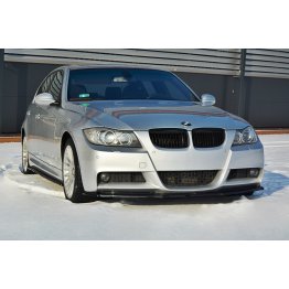 Накладка сплиттер на передний бампер на BMW 3 E90 / E91 M-Pack